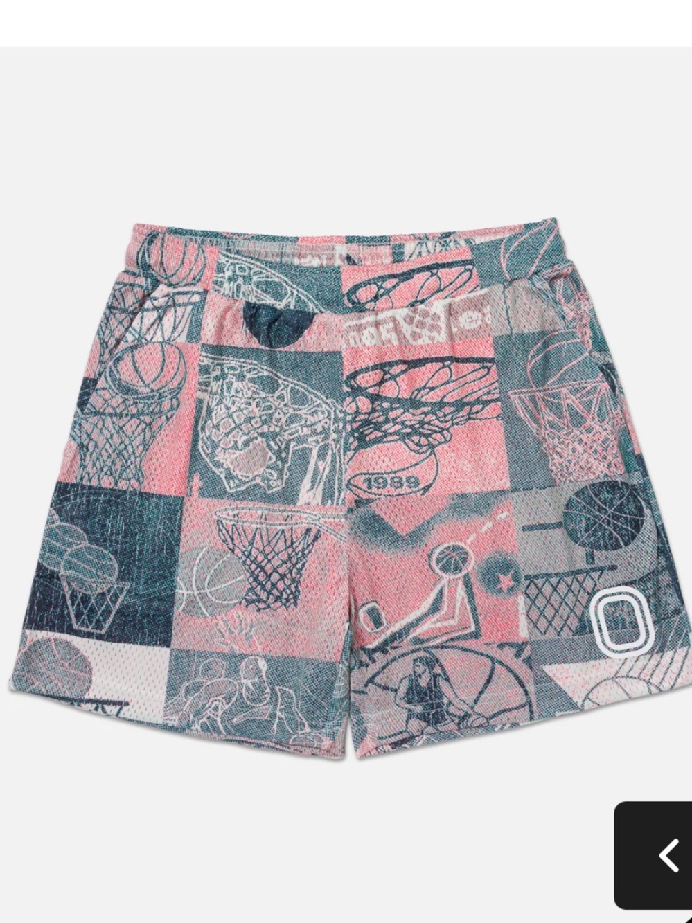 Boys Mesh vintage print Drawstring Shorts